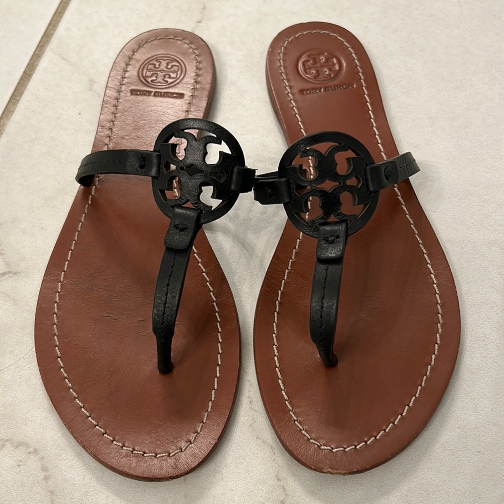 Tory Burch Mini Miller Sandals, Size 7